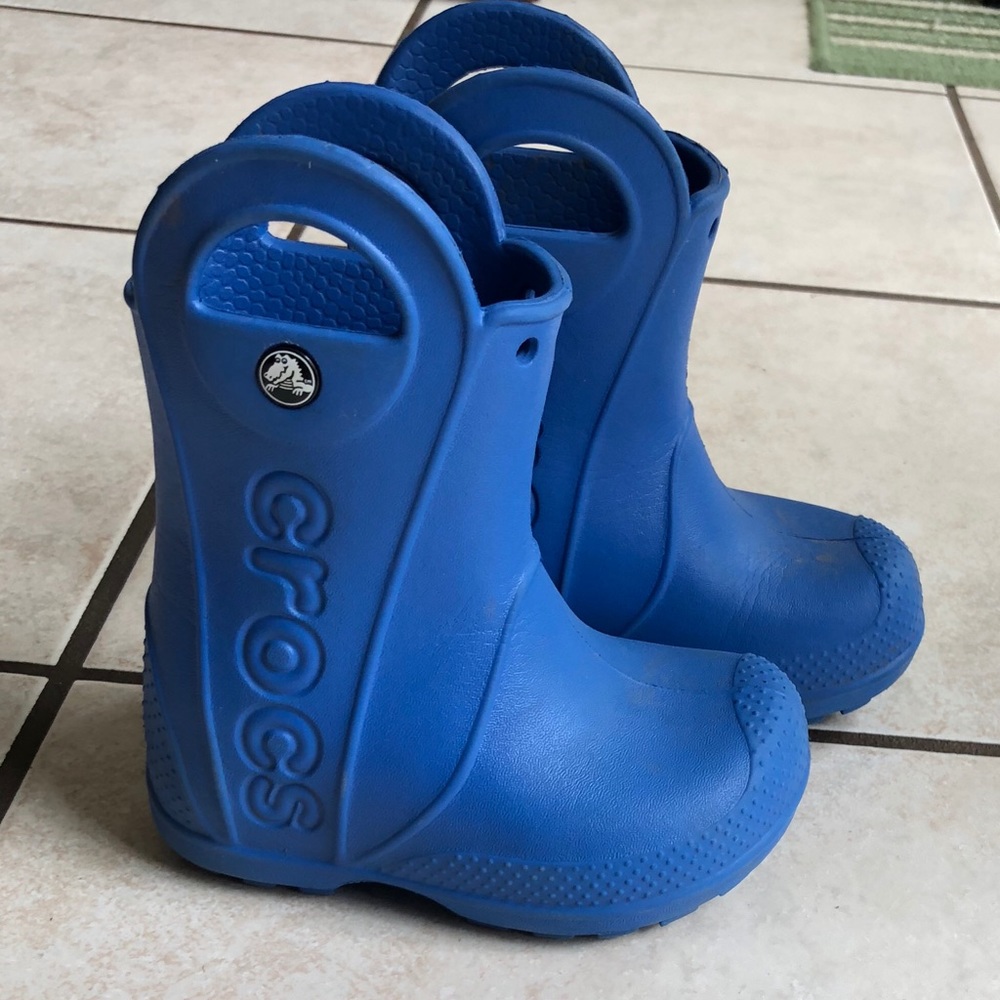 Boys Blue Crocs Handle It Rain Boots